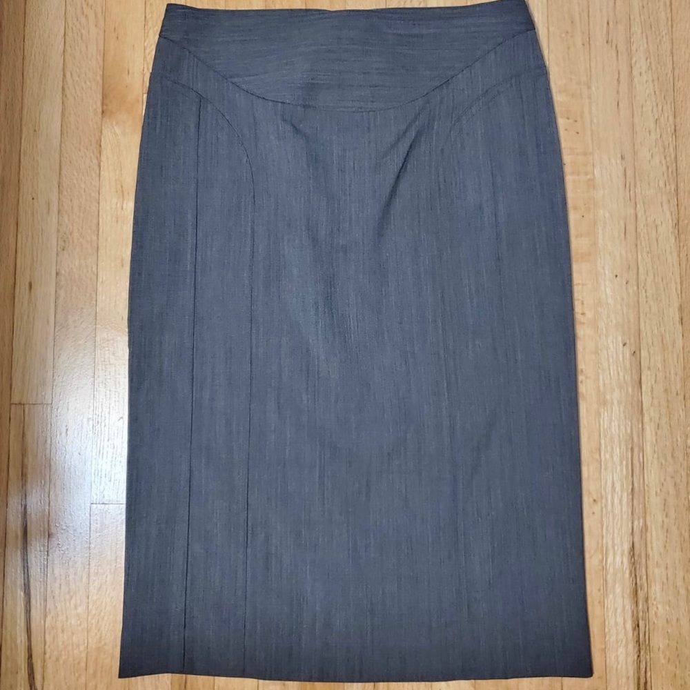 BURBERRY Wool Pencil Skirt Sz 38